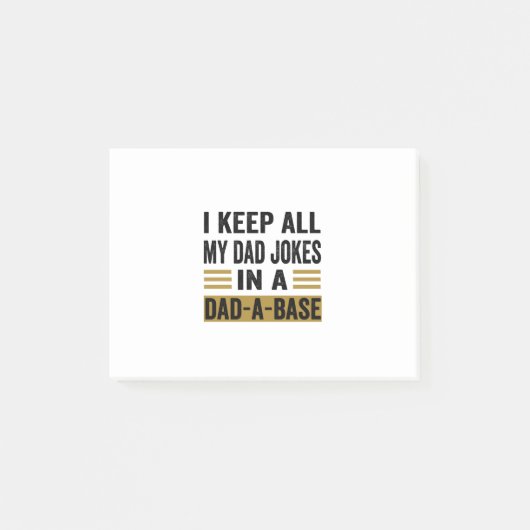 私の保パパはパパのベースで冗談を言う ポストイット (正面)