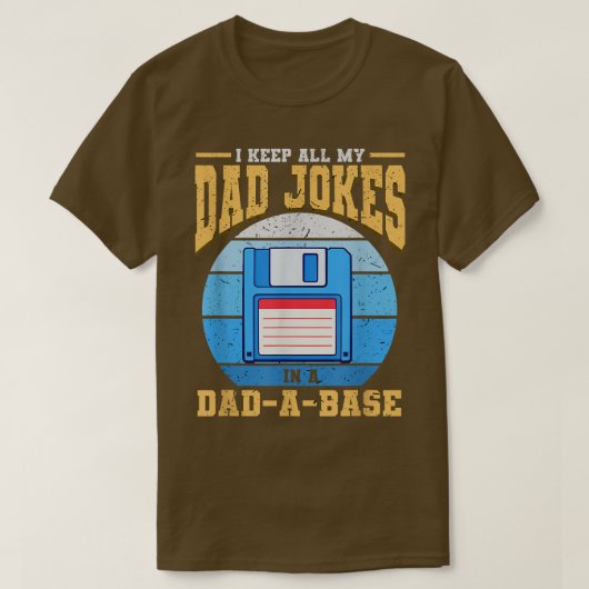 私の保パパはパパの親父で冗談を言う Tシャツ (デザイン正面)