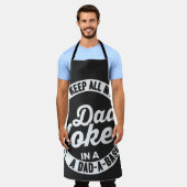 私の保パパは全てパパでジョーク基本パパジョーク エプロン (着用した状態)