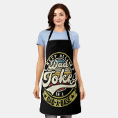 私の保パパは全てパパでジョーク基本パパジョーク エプロン (着用した状態)