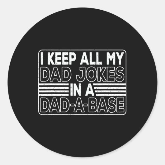 私の保パパは全てパパの父親の中で冗談を言う ラウンドシール (正面)