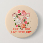 私の保体から | Pro-choice 缶バッジ (正面)