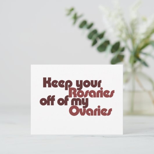 私の保卵巣から君のロザリー ポストカード (スタンド正面)