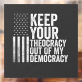 私の保民主主義ハリスの神権政治 ウィンドウサイン (シート2)