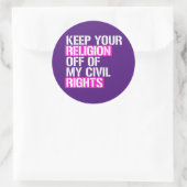 私の保民権からあなたの宗教 ラウンドシール (バッグ)