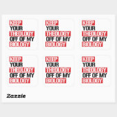 私の保生生学の神学 スクエアシール (シート)