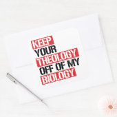 私の保生生学の神学 スクエアシール (封筒)