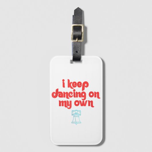 私の保踊りは自分のフィルフィラデルフィア ラゲッジタグ (正面縦)