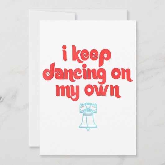 私の保踊りは自分のフィルフィラデルフィア 招待状 (裏面)