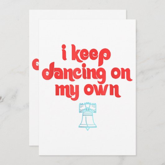 私の保踊りは自分のフィルフィラデルフィア 招待状 (正面/裏面)