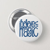 私の信じ魔法青ボタン 缶バッジ (正面&裏面)