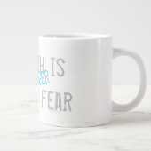 私の信仰は私の恐れより強い ジャンボコーヒーマグカップ (右)