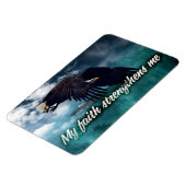 「私の信仰は私を強める」モチベーション肯定 マグネット (左側)