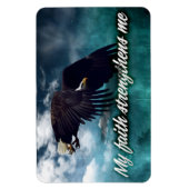 「私の信仰は私を強める」モチベーション肯定 マグネット (縦)