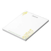 私の信仰を黄色いヒヤシンスパーソナライズされたにする ノートパッド (回転)