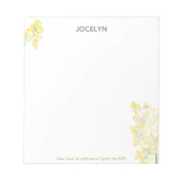 私の信仰を黄色いヒヤシンスパーソナライズされたにする ノートパッド