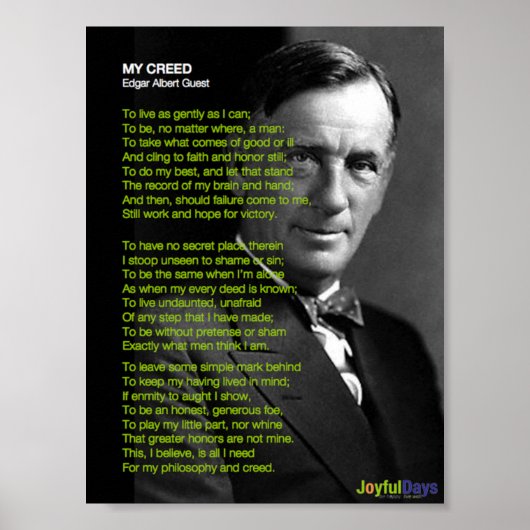 私の信条ポスター ポスター (正面)