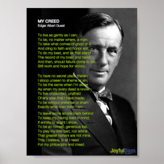 私の信条ポスター ポスター