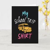 私の修学旅行シャツ カード (黄色い花)