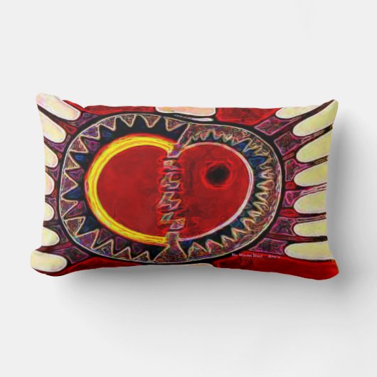 私の修理されたハート ランバークッション (正面)