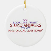 私の修辞疑問文への愚かな答えか。 セラミックオーナメント (裏面)