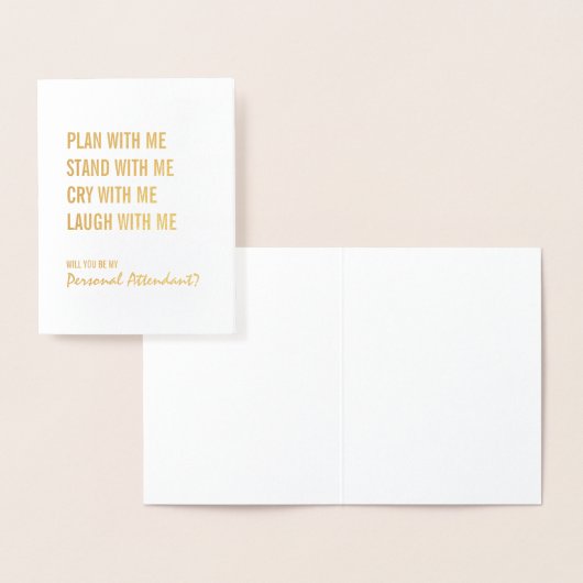 私の個人的な付き添い人計画を私のゴールドフォイルと 箔カード (ディスプレー)