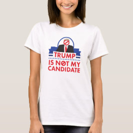 私の候補の女性の戦車のトップにトランプ Tシャツ