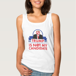 私の候補の女性の戦車のトップにトランプ Tシャツ