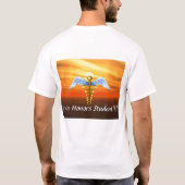 私の借用者は名誉学生です Tシャツ (裏面)