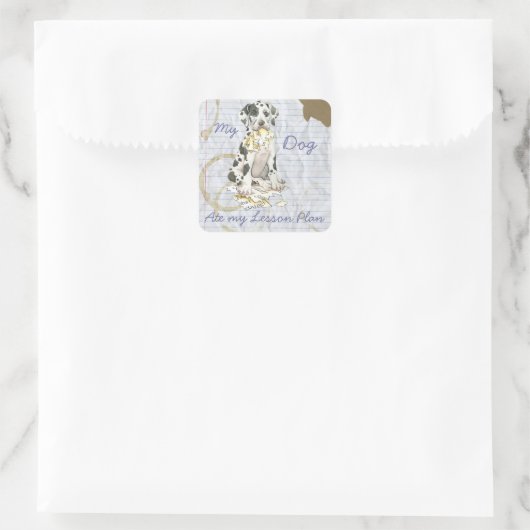 私の偉大な食べ教訓計画 スクエアシール (バッグ)