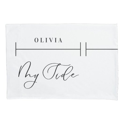 私の側の台パーソナライズされた本エレガントは 枕カバー (正面左)