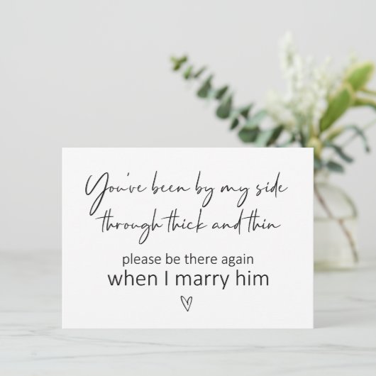 私の側の花嫁の提案のカードを折った カード (スタンド正面)