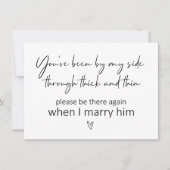 私の側の花嫁の提案のカードを折った カード (正面)