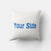 私の側面、あなたの側面の枕 クッション (裏面)