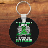 私の傷は物語を伝える – 腎臓病認識度 キーホルダー (正面)