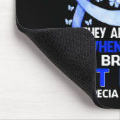 私の傷口は物語を伝える脱毛症認識度蝶 マウスパッド (コーナー)