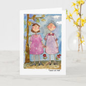 "私の傾き" カード (黄色い花)