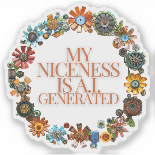 私の優しさは人工知能 シール (正面)