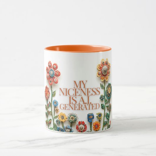私の優しさは人工知能 マグカップ (中央)