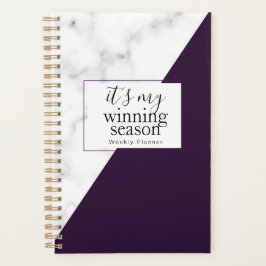 私の優勝シーズンのプランナー。 プランナー手帳