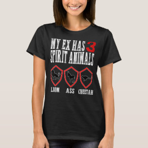 私の元は3つの霊動物を持っている元妻の夫の離婚 Tシャツ