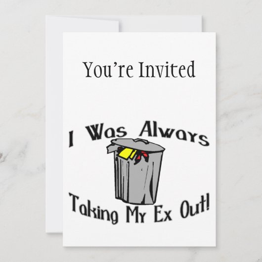 私の元をいつも外に出す 招待状 (正面)