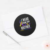 私の兄の膀胱がん衣服の認識度 ラウンドシール (封筒)