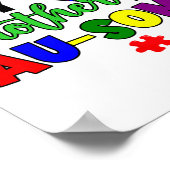 私の兄はオソーム自閉症意識ママパパキッド ポスター (角)