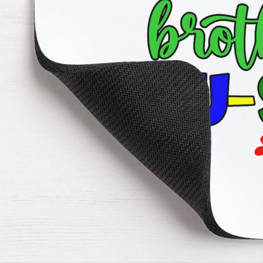 私の兄はオソーム自閉症意識ママパパキッド マウスパッド (コーナー)