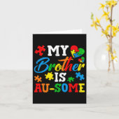 私の兄はオソーム自閉症意識モームススーポ カード (黄色い花)