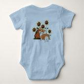 私の兄はコーギだ ベビーボディスーツ (裏面)