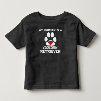 私の兄はゴールデンレトリバーだ トドラーTシャツ