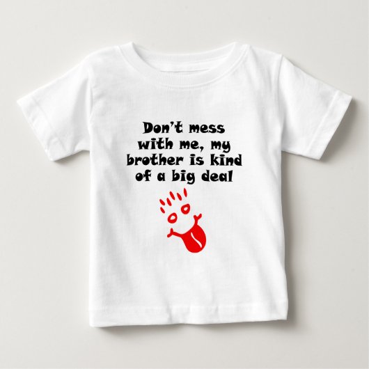 私の兄は少し偉い ベビーTシャツ (正面)