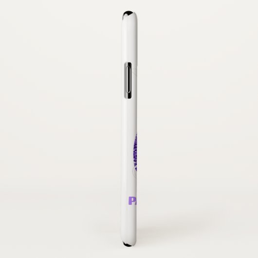 私の兄弟の贈り物としての膵がんI衣服パープル Case-Mate iPhoneケース (裏面/右)